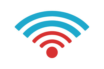 Wi Fi Signal Icon On White Background