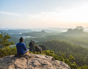 Naklejka premium Soft herb flat lay