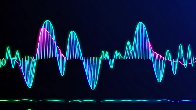 sound wave vector animated background