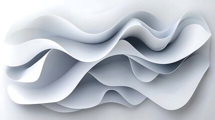 Abstract gray and white wavy background