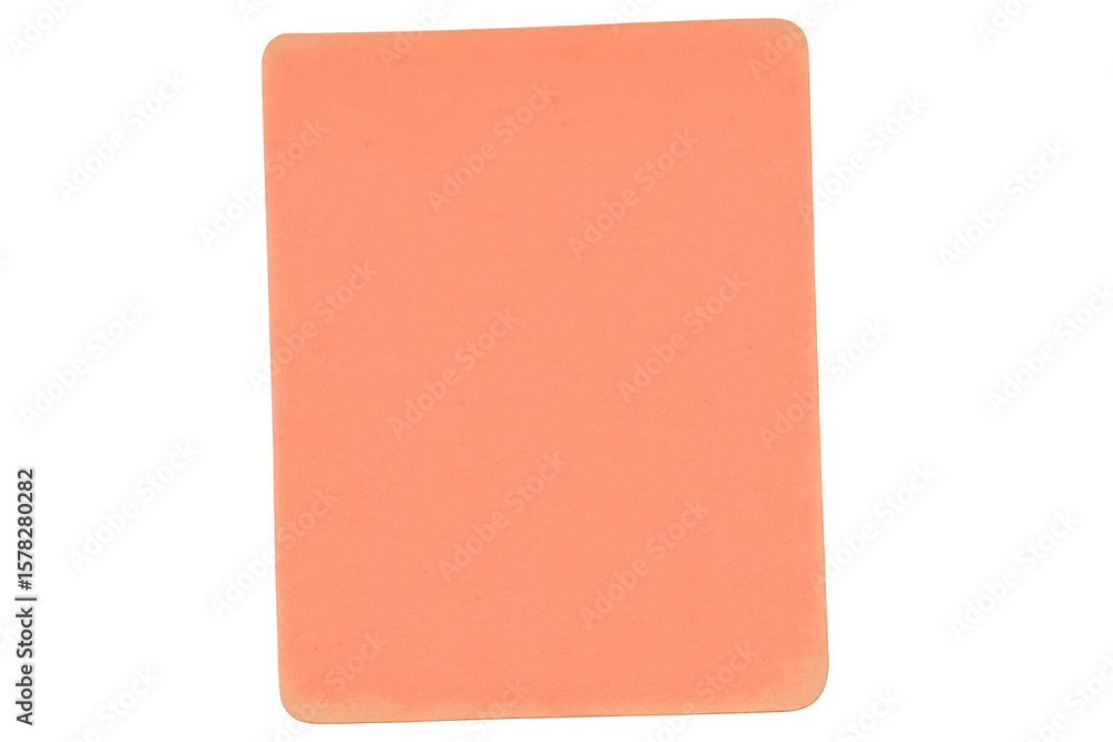 Poster solid coral rectangle shape with transparent background, ideal for design projects needing a pop of 