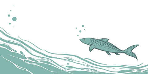 Obraz premium clear light water in white background vector illustration.