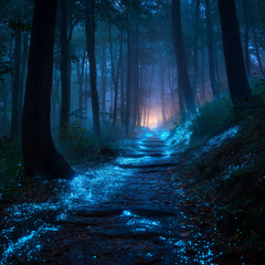 Fototapeta premium forest in the night