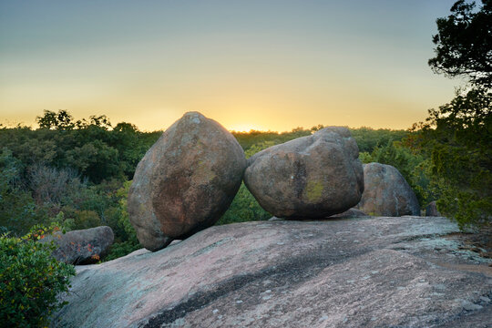sunset over the mountain