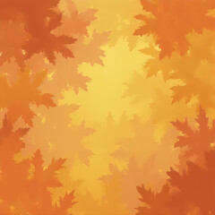 Fototapeta premium Autumn Maple Leaves Border Background