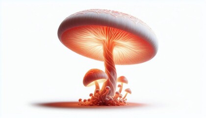 Glowing Mushroom Isolated