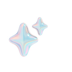 3d holographic cute star.y2k star.
