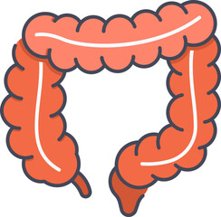 Colon Icon Illustrations