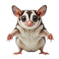 Obraz premium Adorable Sugar Glider Portrait Fluffy Pet Cute Exotic Animal Big Eyes