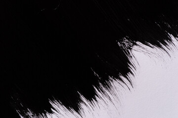 黒色の絵具の模様	