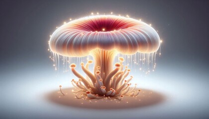Glowing Mushroom Isolated