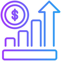 Growth icon for weather, website, application, printing, document, poster design, etc