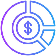 Chart icon for weather, website, application, printing, document, poster design, etc