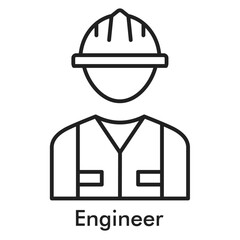Engineer Icon - Line Style