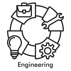 Engineering Icon - Line Style