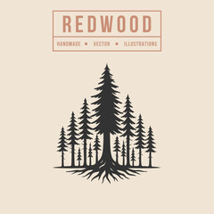 Redwood Silhouette Emblem.