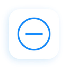 Minus Symbol for Removal or Subtraction Function