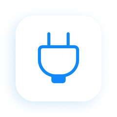 Power Plug Symbol for Electrical Outlet Connection