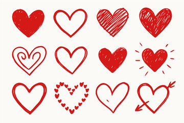 seamless pattern with hearts