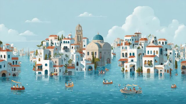 As streets turn into rivers, humans learn to live alongside water.
