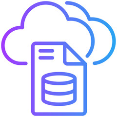 Server report icon for data base network, business, website, application, printing, document, poster design, etc