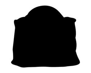 Silhouette of a Tombstone, Symbolic of Mourning, Loss, and Remembrance of the Past