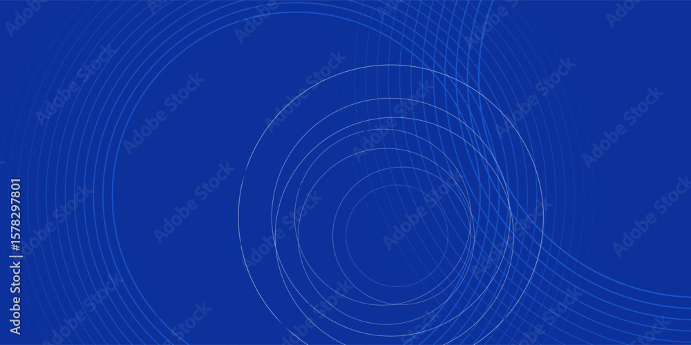 Poster abstract blue wave gradient background with lines