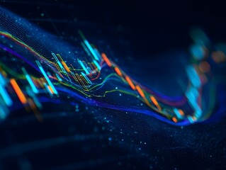 Fototapeta premium Visualization of Stock Data