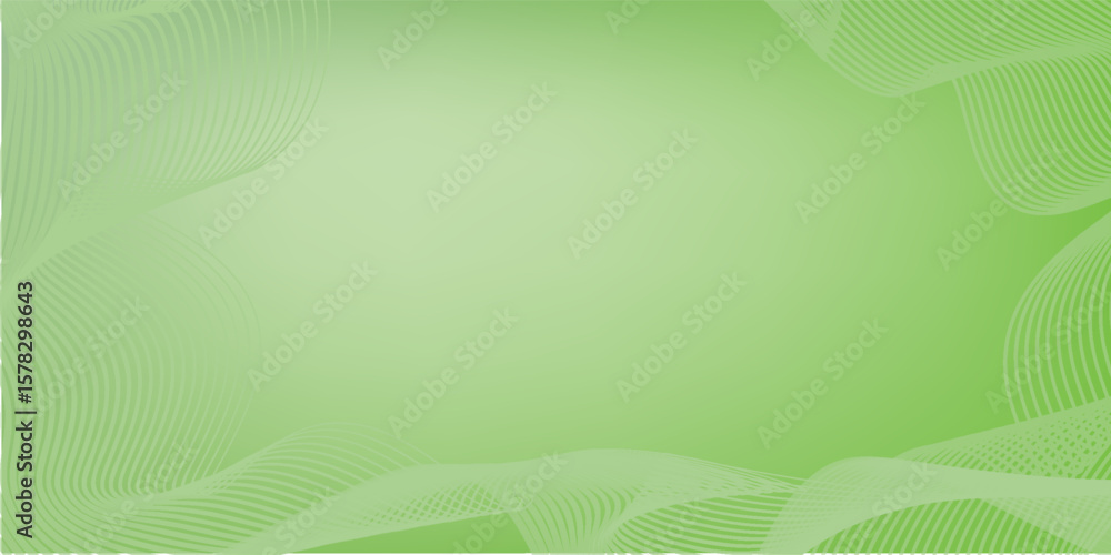 Poster green gradient abstract background with curve line for backdrop.