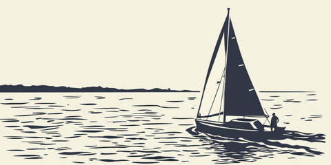 sailboat on the sea