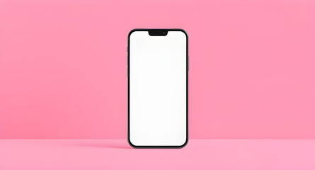 Mobile phone with blank screen, Smartphone mockup, Blank phone display, Cell phone vector, Empty screen phone, Modern phone illustration, Mobile device blank, Touchscreen device icon, Flat smartphone 