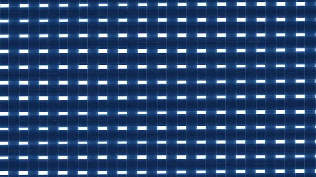 Glowing blue squares arranged in a grid