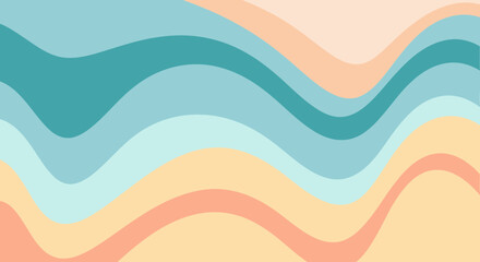 Colorful pastel wave background with smooth gradient design for web projects