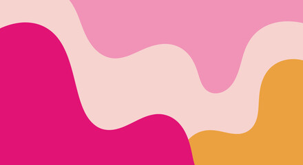Elegant abstract background featuring smooth curves in vibrant, retro-inspired colors.
