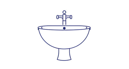 wash basin icon, basin silhouette, sink icon, wash sink vector, bathroom sink icon, washbasin outline, basin symbol, plumbing icon, sanitary icon, bathroom fixture icon, handwashing basin, faucet and 