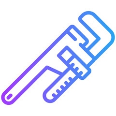 Pipe wrench icon for labour day, website, application, printing, document, poster design, etc