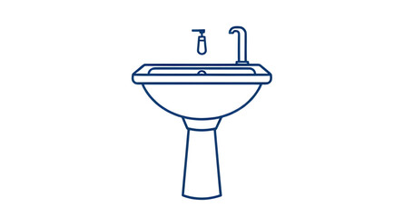 wash basin icon, basin silhouette, sink icon, wash sink vector, bathroom sink icon, washbasin outline, basin symbol, plumbing icon, sanitary icon, bathroom fixture icon, handwashing basin, faucet and 