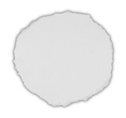 piece of blank white paper texture background torn and ripped with shadow on transparent background. document frame design
