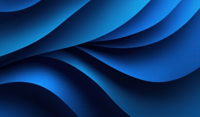 A dark blue abstract paper-cut wave background in vector illustration style, designed for modern presentations and poster layouts