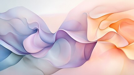 Abstract pastel fabric design