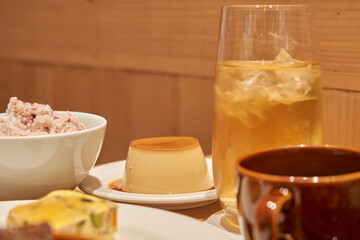 cup of tea and pudding