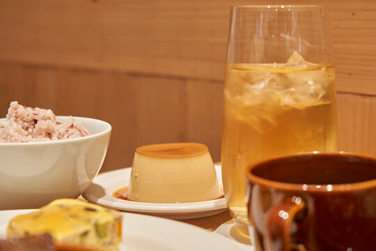cup of tea and pudding