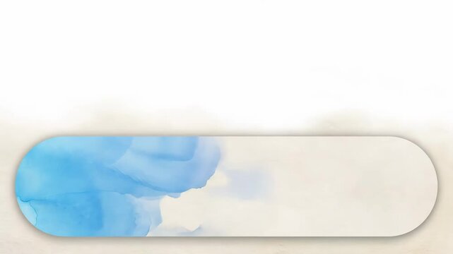 Creative progress bar in watercolor style. Copy space for yor text animated background. Creative animation