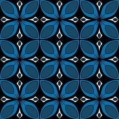 botanical grometric pattern seamless background