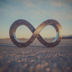 infinity loop symbolizing endless possibilities abstract concept minimal layout Keyword infinity loop, endless possibilities  loop