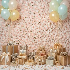 gift boxes and decorations