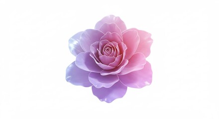 Zachte roze roos bloeit elegant tegen lichte achtergrond. AI Generated