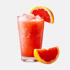Grapefruit Shake on a transparent background  with a tangy zesty blend and crisp detail