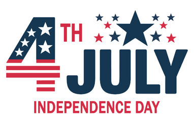Stylised 4th of July Independence Day Vector 