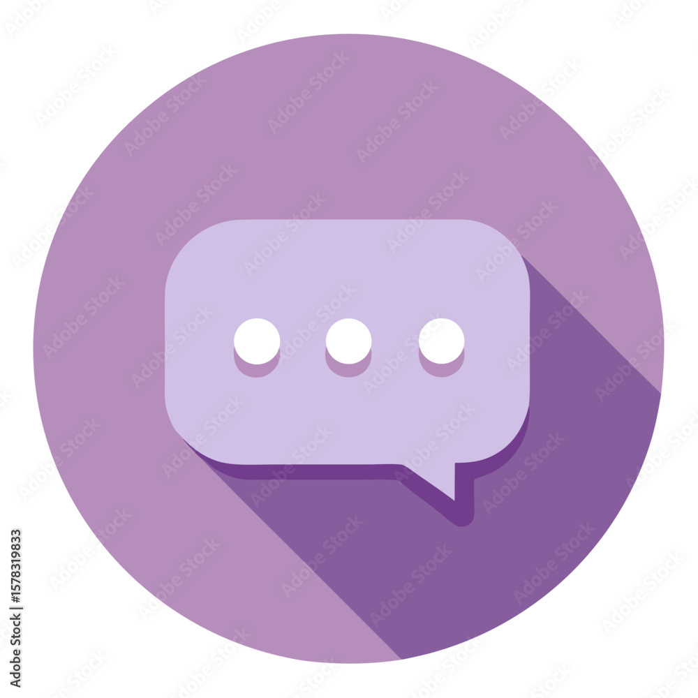 Poster speech bubble icon vector communication message design